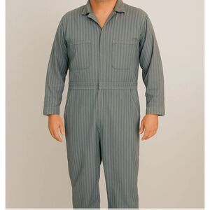 COVERALLS SIZE 46 RG Fisher Strip  Red Kap USA 100% Cotton